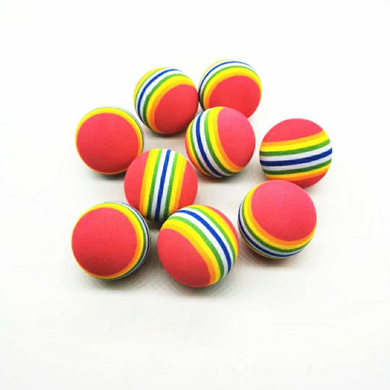 Cat toys EVA plastic ball elastic Singapore ready stock pet toy