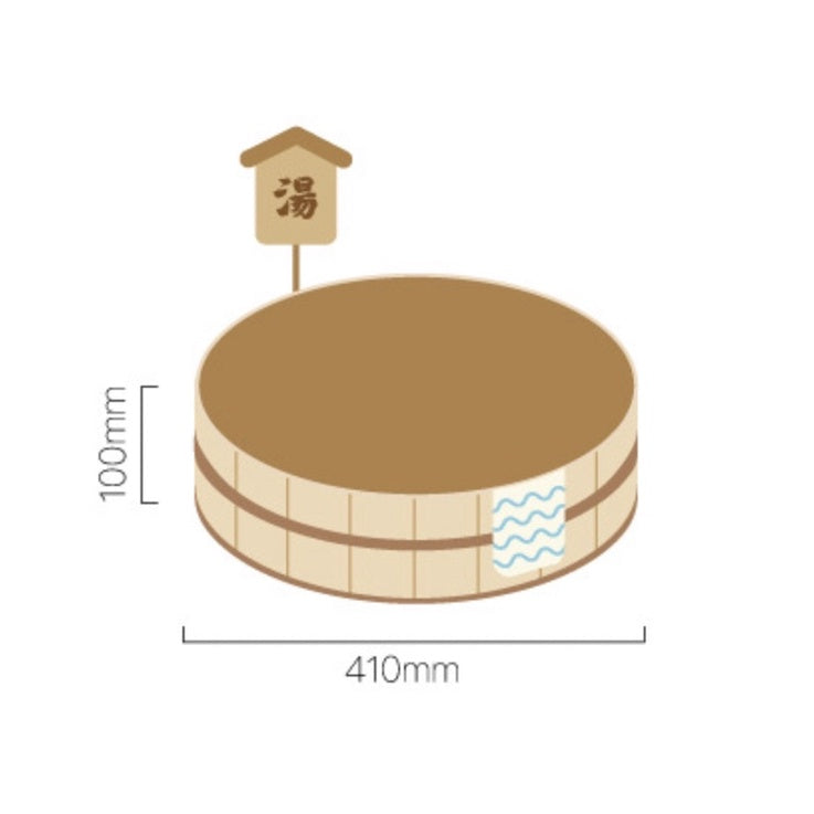 PurLab Onsen hot spring cat scratch board round bed pet toy