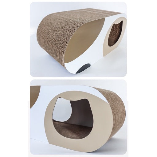 MSBC Cat scratch board house bed tunnel all in one pet toy