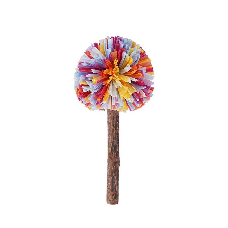 Zeze raffia Catnip lollipop toy cat teaser pet snack