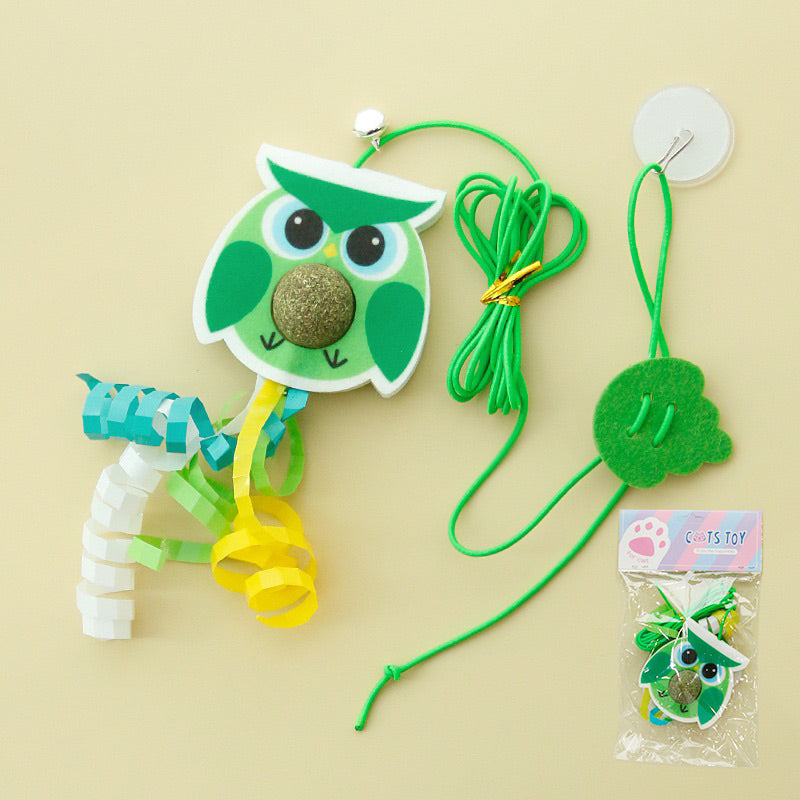 Cat teaser swing pet toy chaser hanger with catnip