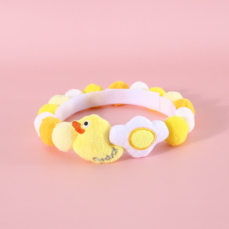 Cartoon animal zoo party fluffy toy pet collar cat dog necklace 30-38cm
