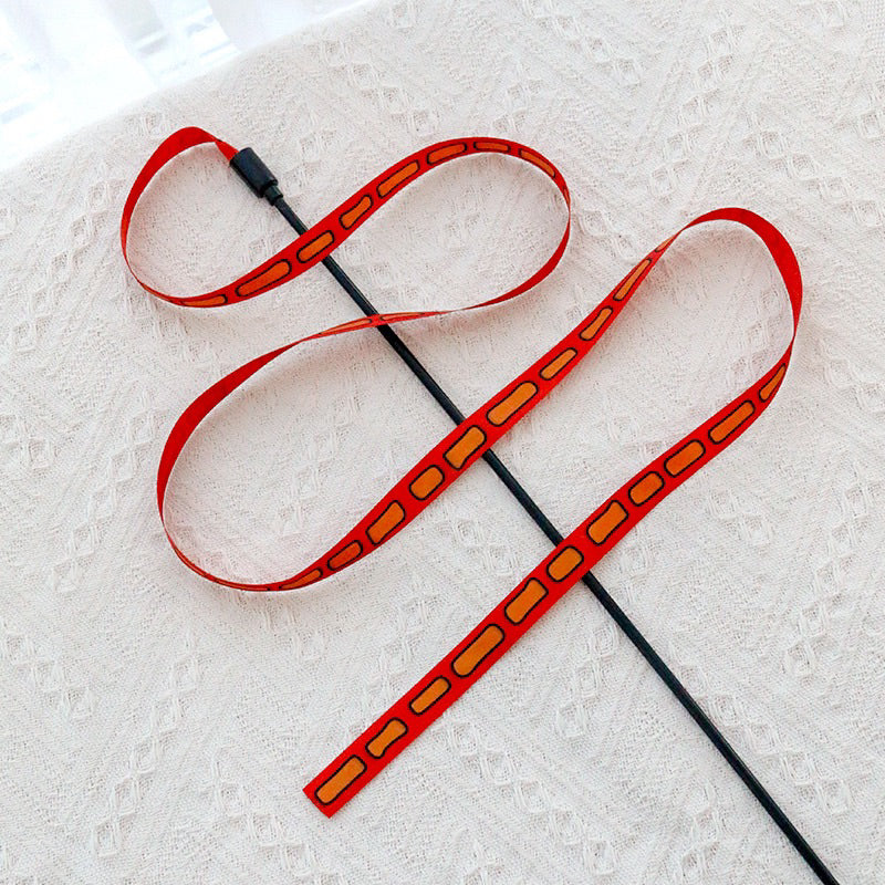 Ribbon Cat Teaser 120cm Pet Chaser Wand Stick