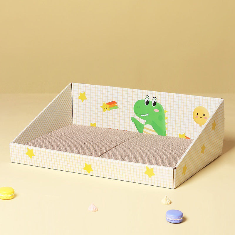 Cat Scratcher Box Scratch Board Bed Sofa Toy Kitten Slop Double Sided