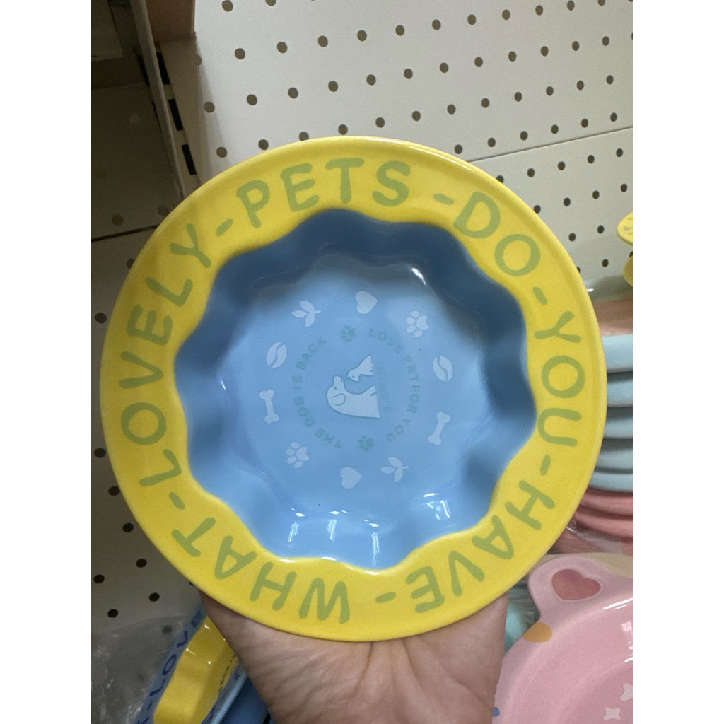 Lovely Pet Bowl Ceramic Feeder For Cat and Dog Local Stock