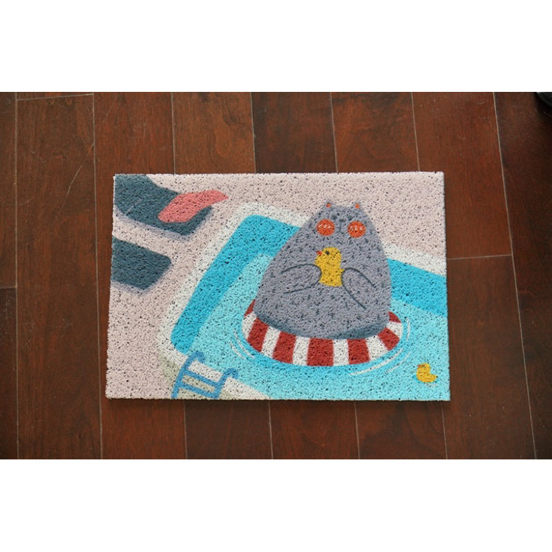 Misspet Cat Litter Box Mat Door Pad Cat Design