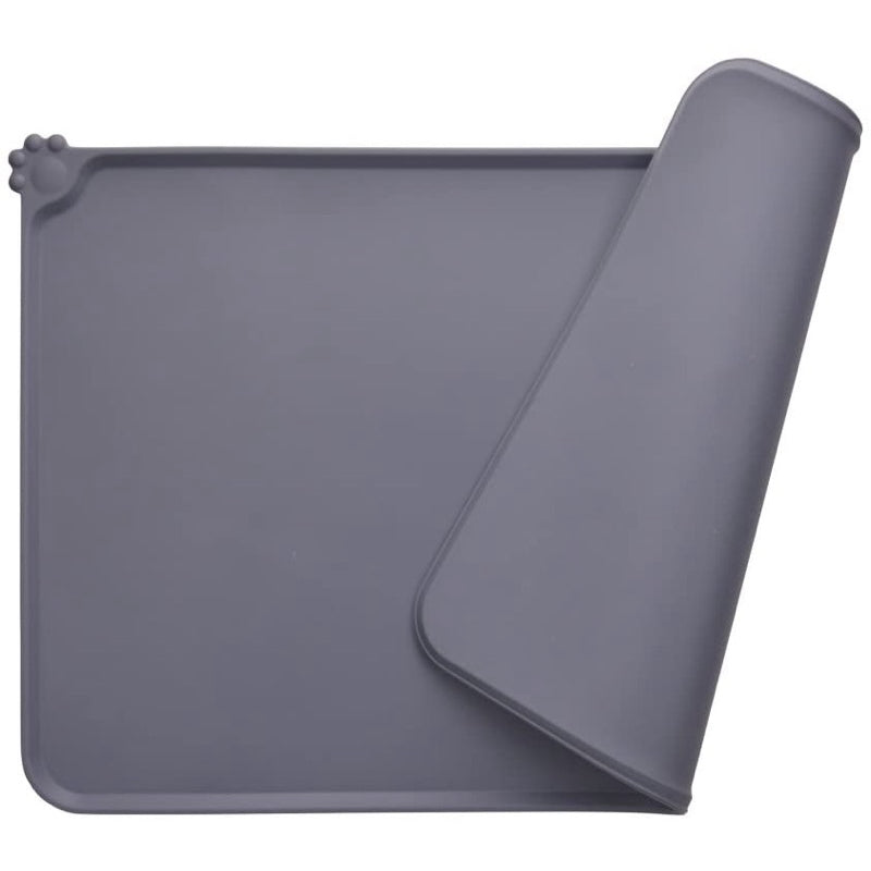 Silicone Rubber Pet Eating Tray Soft Pad Cleaning Mat Cat Dog Feeding Tray