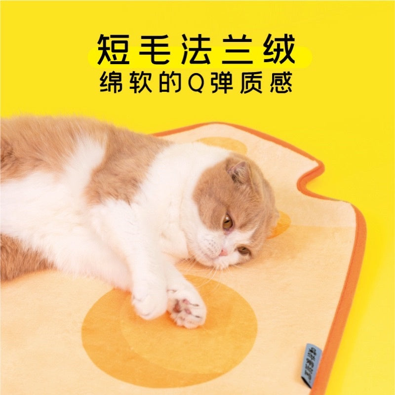 [SG Stock] PurLab cheese 🧀 cheesecake blanket pad carpet pet cad sleeping bed