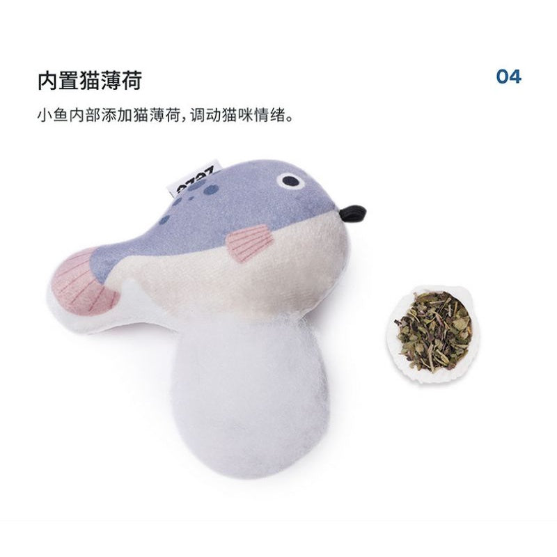 [SG Stock] Zeze cat teaser retractable handle fishing pet toy with catnip