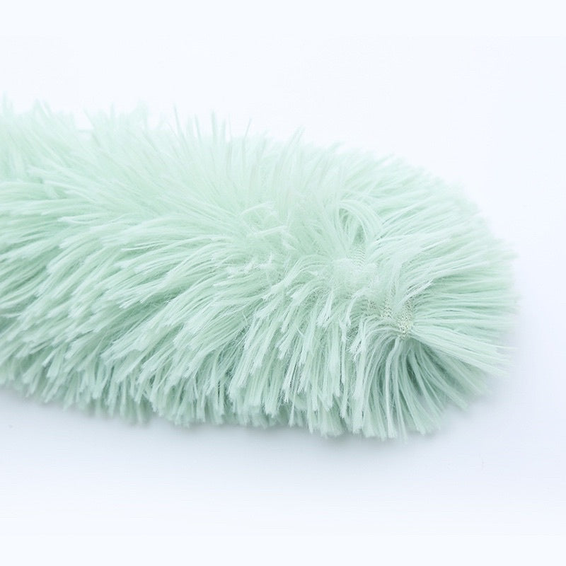 Cat fluffy worm bitting chaser toy with plastic sound paper and catnip