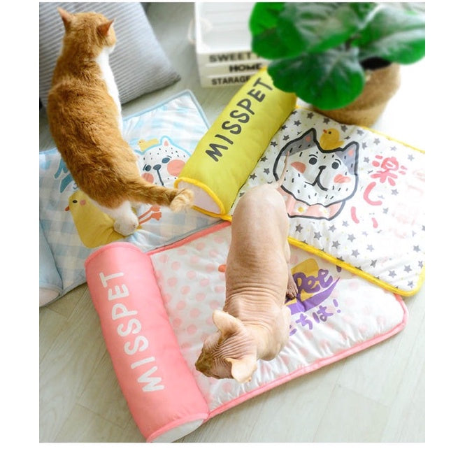 [SG stock] Misspet cat sleeping bed with pillow cooling pet nest