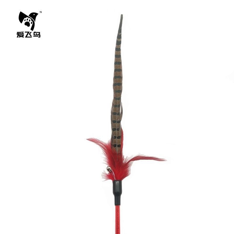 [SG Stock] Long pheasant feather 🪶 cat teaser pet toy