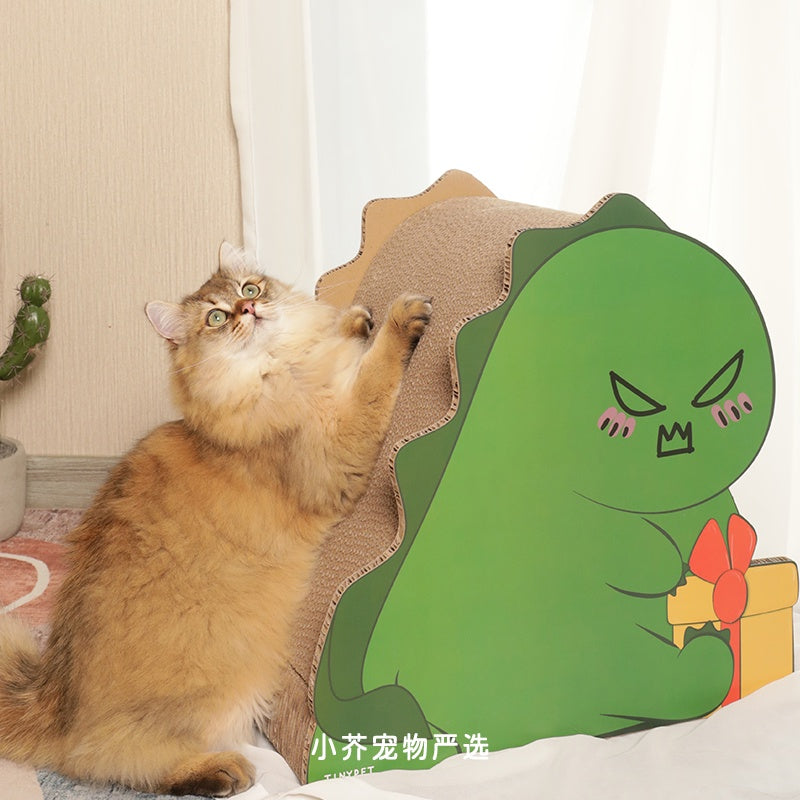 [SG Stock] Tinypet Small Dinosaur Cat schratching board scratch Dino house
