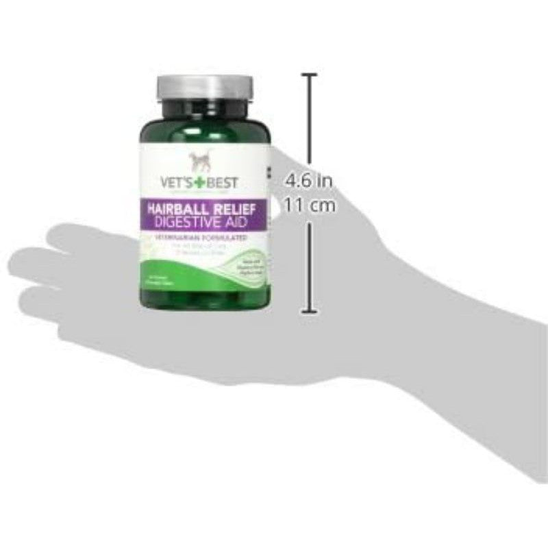 [SG] Vet's Best Cat Hairball Relief Digestive Aid, Vet Formulated Hairball Support Remedy