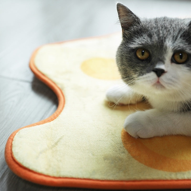 [SG Stock] PurLab cheese 🧀 cheesecake blanket pad carpet pet cad sleeping bed
