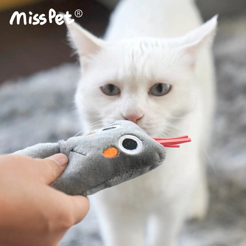 [SG Stock] Misspet small monster alien catnip chasing cat toy pet toy