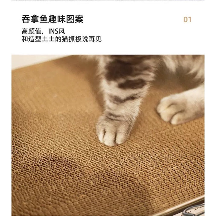[SG Stock] Tinklflife cat scratch board tuna can canned food fun cat house pet toy