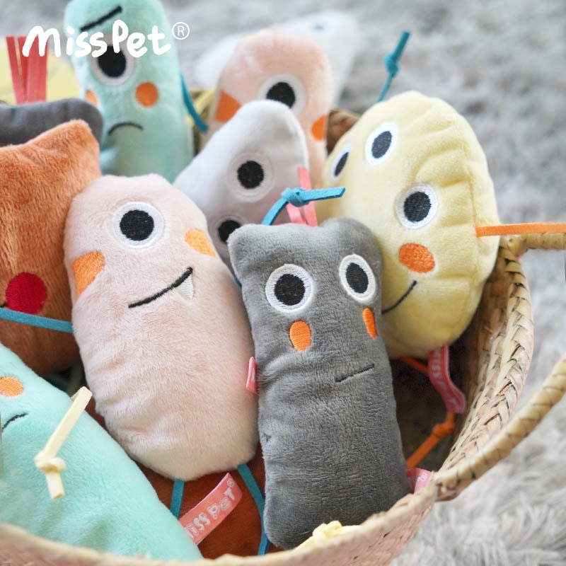 [SG Stock] Misspet small monster alien catnip chasing cat toy pet toy