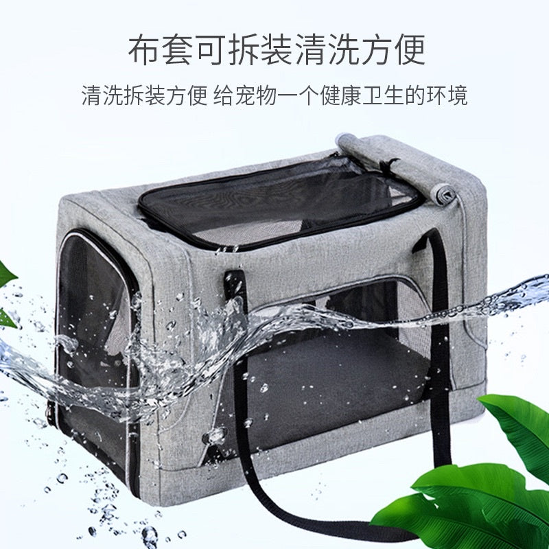 [SG Stock] Bello pet carrier trolley car double deck separable outdoor