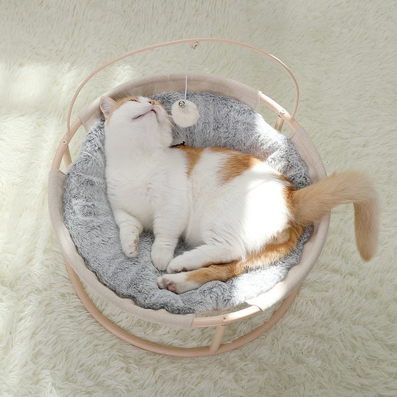 [SG Stock] Hoopet Cat hammock with teaser pet bed sofa chair summer