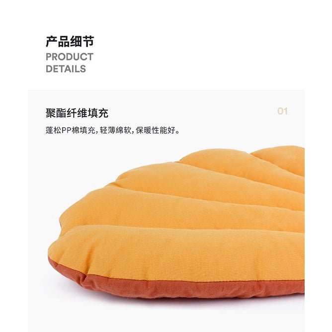 [SG Stock] Zeze double sided pet sleeping pad warm soft bed leave design
