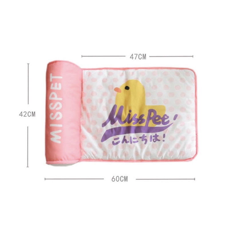 [SG stock] Misspet cat sleeping bed with pillow cooling pet nest