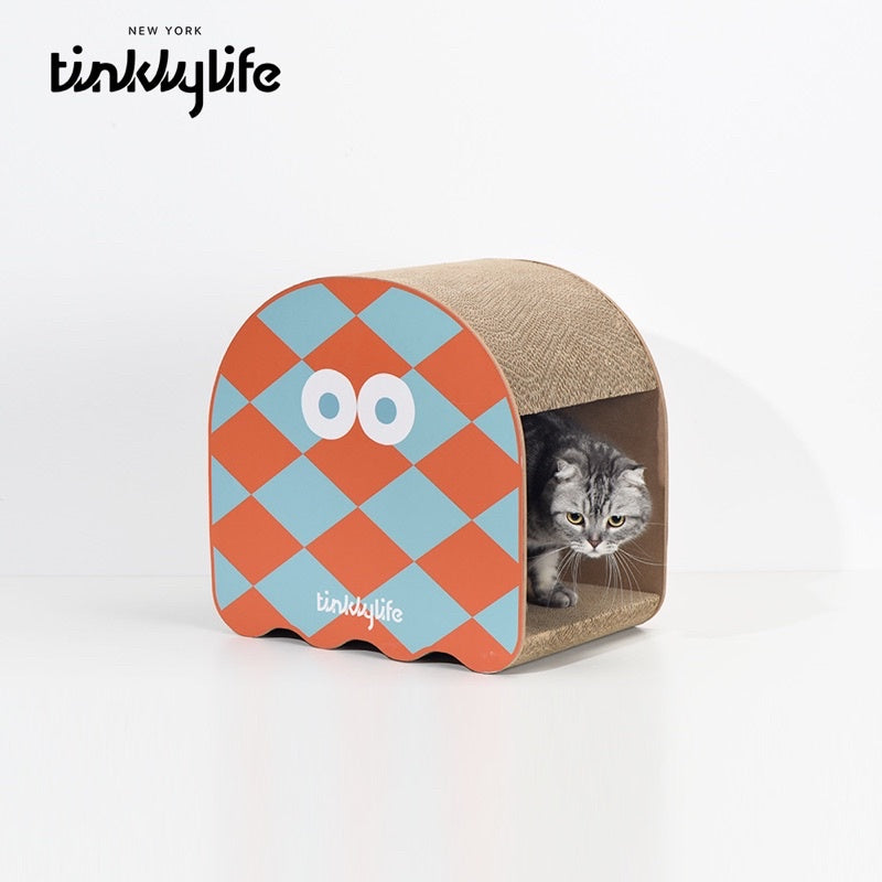 [SG Stock] Tinklylife small monster cat scratch board house pet toy