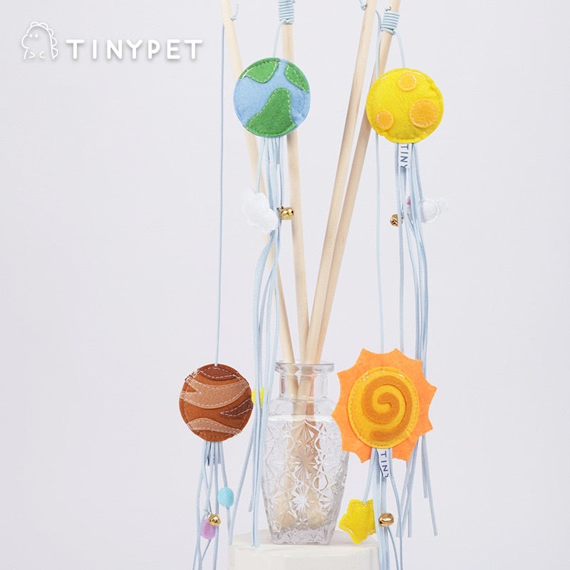 [SG Stock] TinyPet Star 💫 series cat teaser wood and deer leather