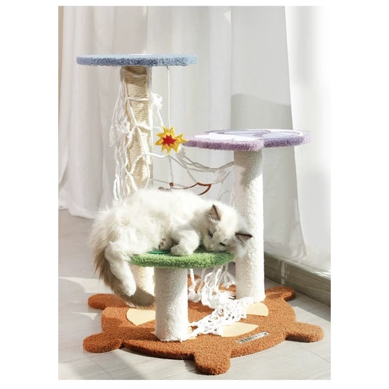 [SG Stock] TinyPet Pirate Cat climbing tree scratch post pole Pet Toy