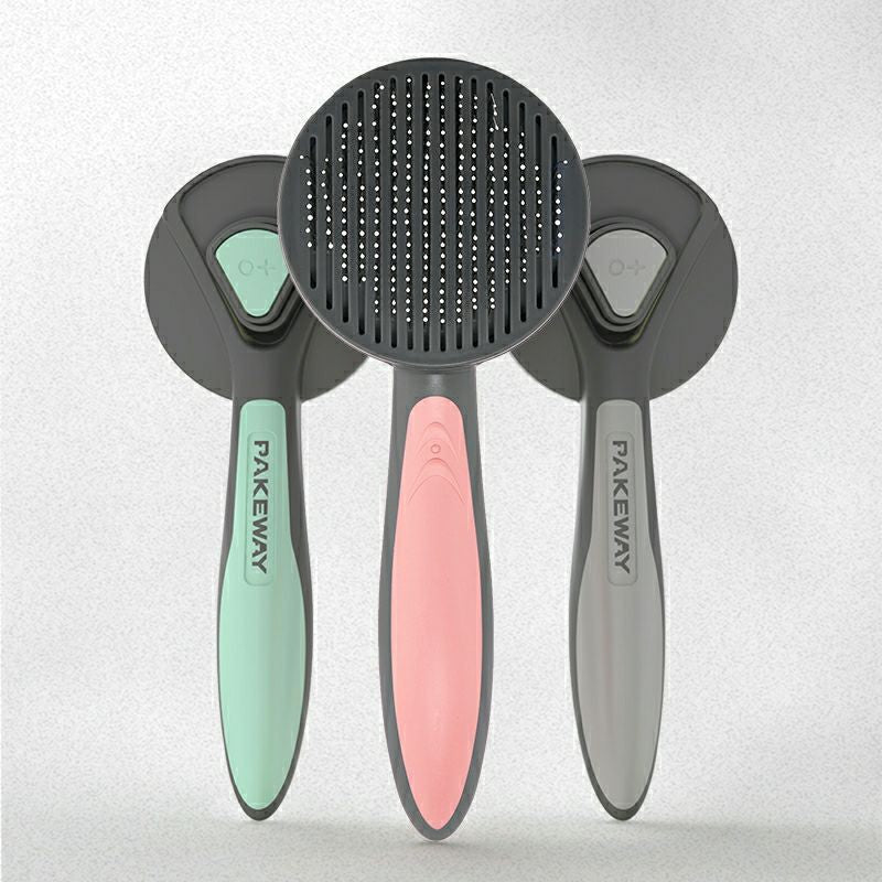 [SG Stock] Pakeway Pet gromming Brush cat dog Comb self clean hair remover