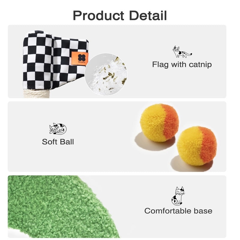 MewooFun premium sisal withstand cat scratch pole post golf ⛳️
