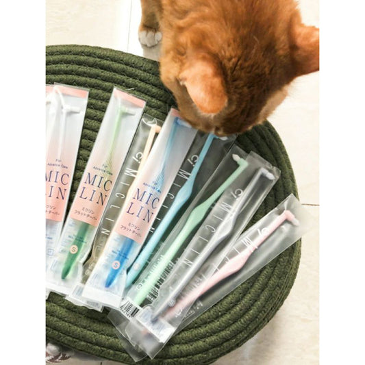 [SG Stock] Pet toothbrush for cat dog Pointy Ci Miclin soft brush hair