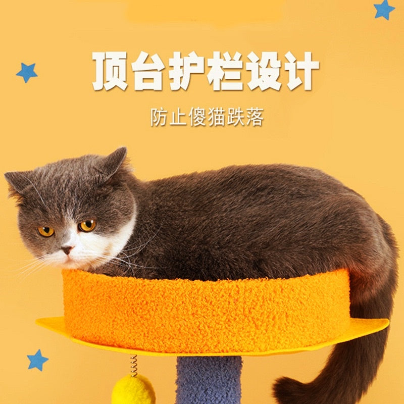 [SG Stock] TinyPet galaxy cat scratch tree post board pet toy