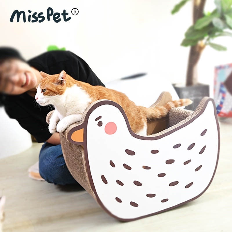 [SG Stock] MissPet scratch board bed goose Large pet house