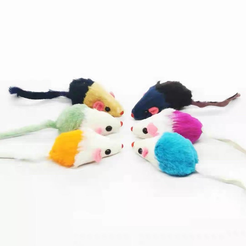 [SG Stock] cat toy rabbit fur mice mouse chaser