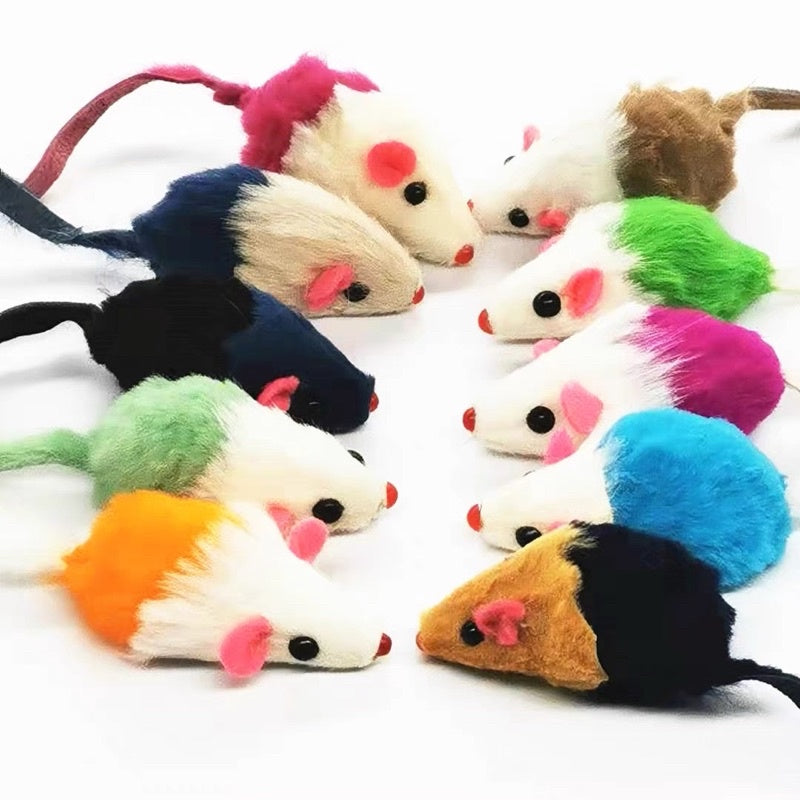 [SG Stock] cat toy rabbit fur mice mouse chaser