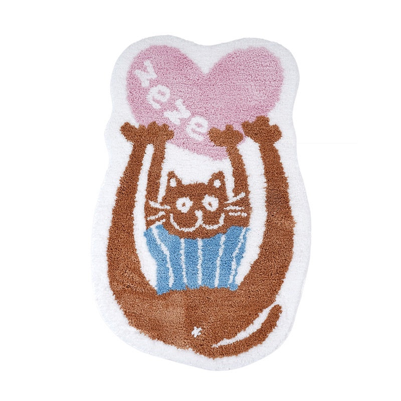 Zeze flocked carpet cartoon pet bed shiba in handbag