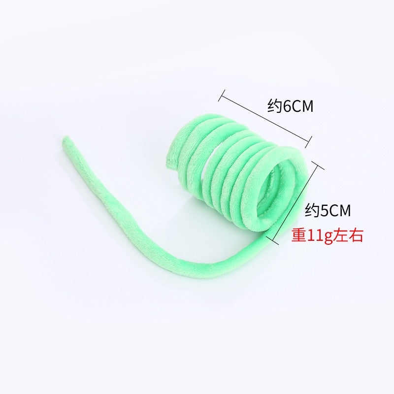 Cat toy large soft spring chaser bitting pet toy
