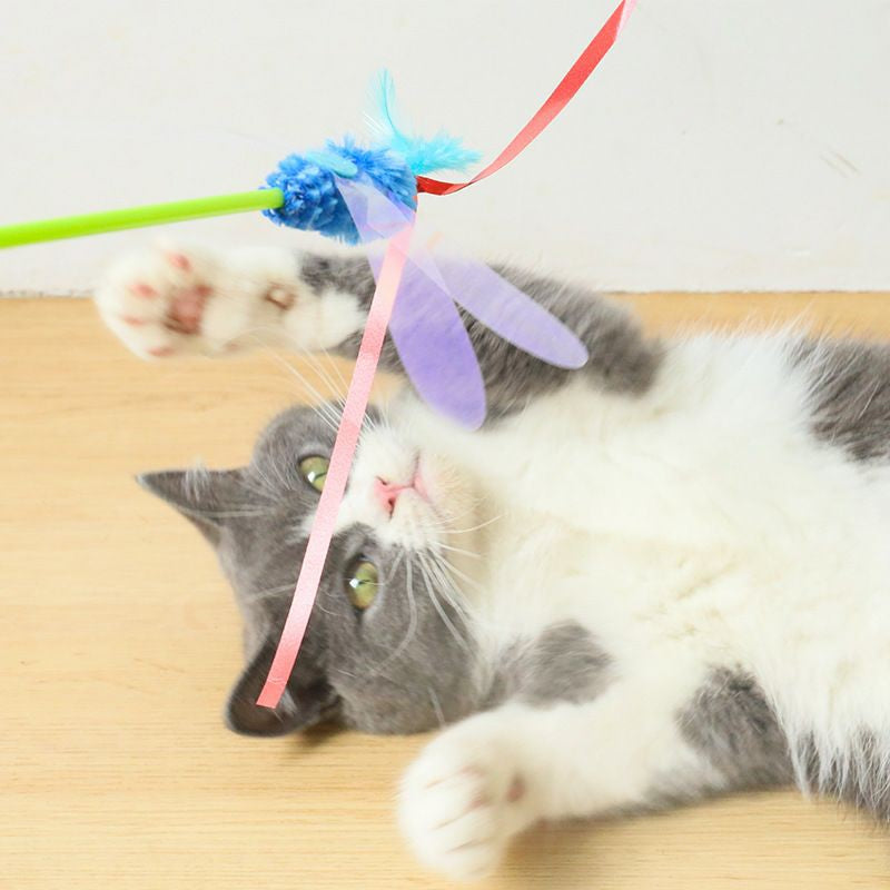 Cat Teaser Garden Series pet toy wand stick chaser