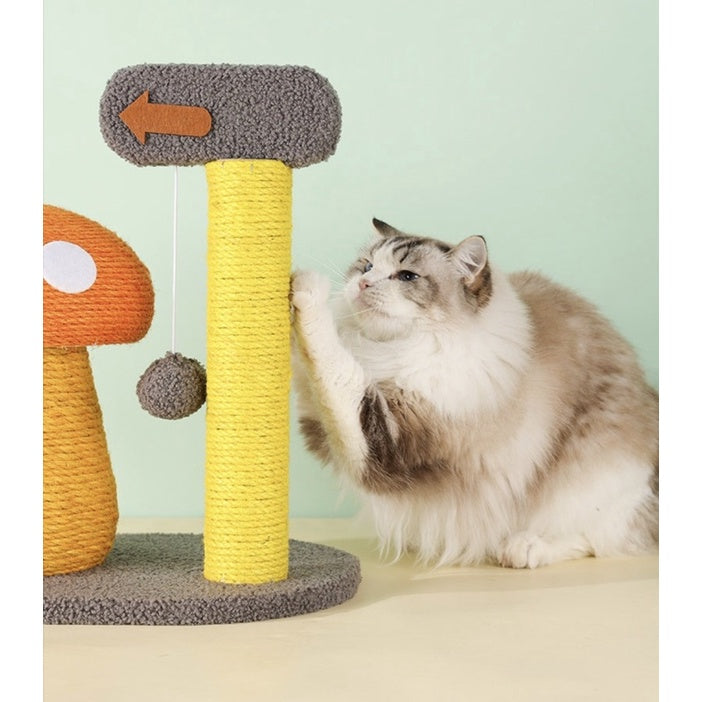 [SG Stock] Mushroom Chicken Cat scratch pole post pet toy