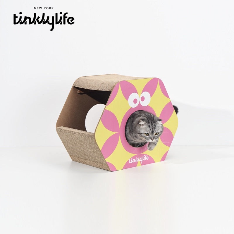 [SG Stock] Tinklylife small monster cat scratch board house pet toy