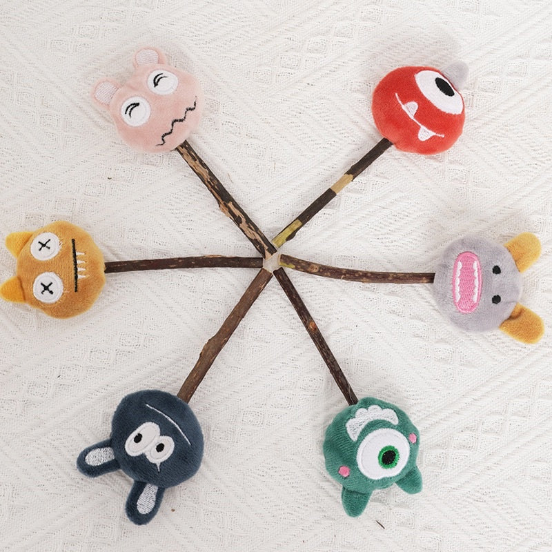 TinyPet catnip lollipop toy with bell biting pet toy
