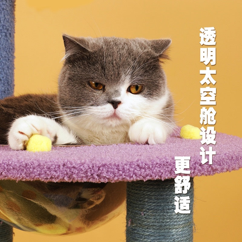 [SG Stock] TinyPet galaxy cat scratch tree post board pet toy