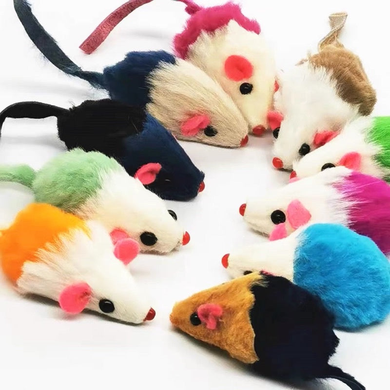 [SG Stock] cat toy rabbit fur mice mouse chaser