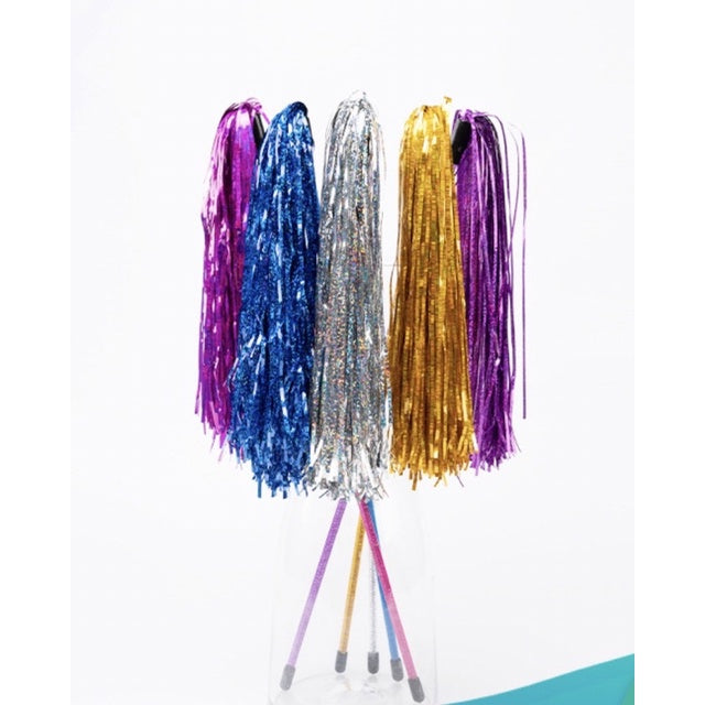 Plastic paper cat teaser cat toy blinking wand pet sticks