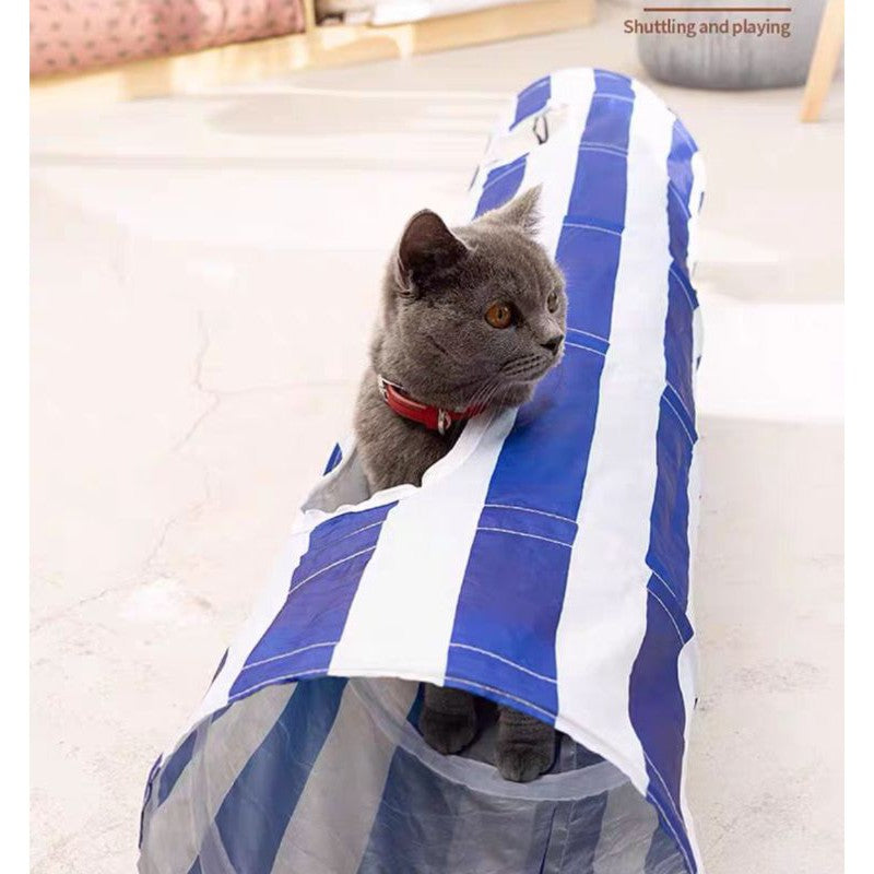 [SG stock] Cat Tunnel passageway foldable tubes kitten dog puppy rabbit pet toy Play