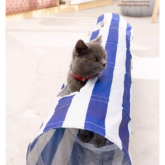[SG stock] Cat Tunnel passageway foldable tubes kitten dog puppy rabbit pet toy Play