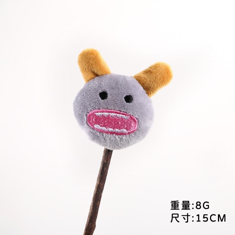 TinyPet catnip lollipop toy with bell biting pet toy