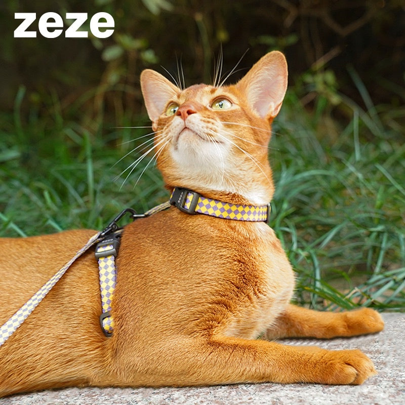Zeze Pet leash rope cat dog H collar