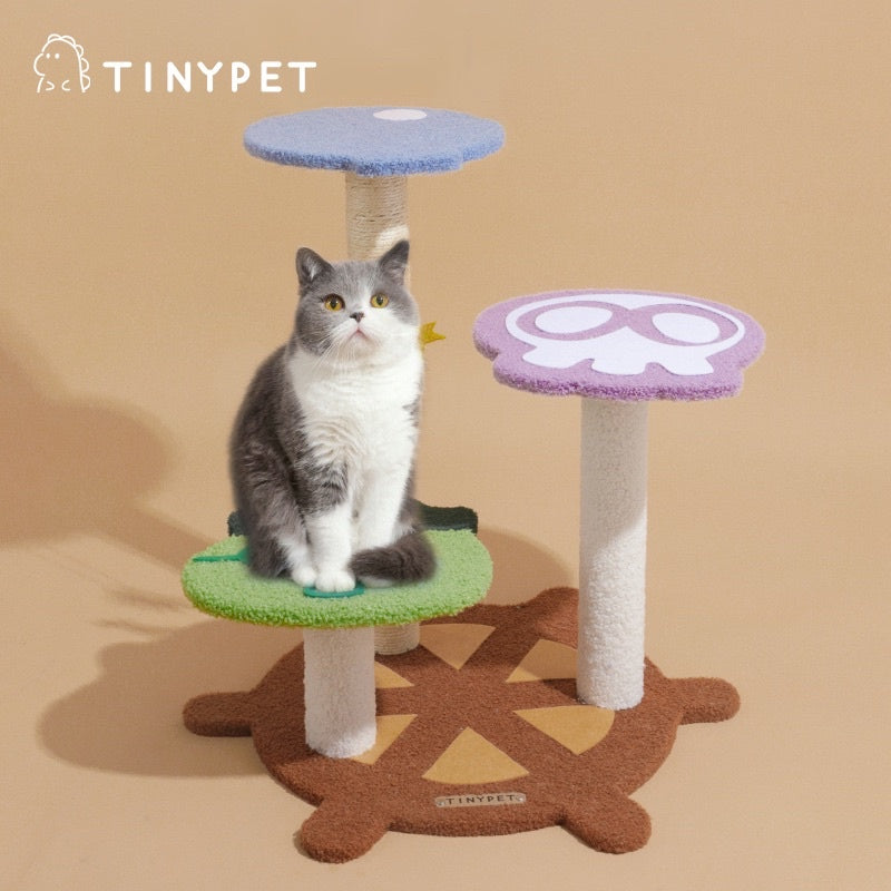 [SG Stock] TinyPet Pirate Cat climbing tree scratch post pole Pet Toy